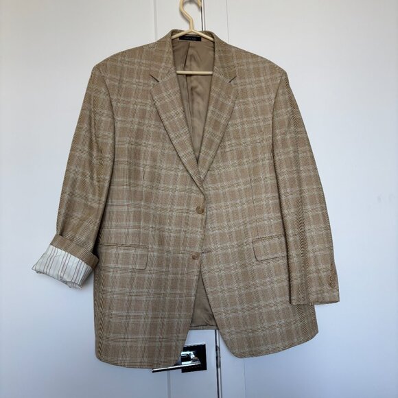 Lauren Ralph Lauren Golden Checkered Blazer Size 44S - Picture 3 of 12